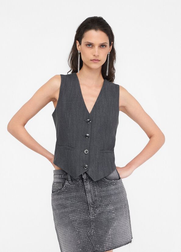 UF5226D0266 - GILET - LIUJO DENIM